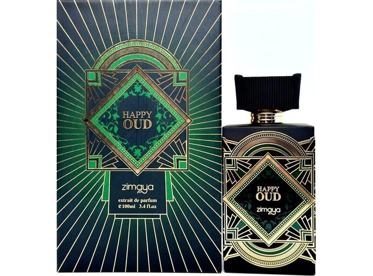 AFNAN ZIMAYA HAPPY OUD EAU DE PARFUM UNISEX, FRAGANCIA DE 100 ML CON NOTAS DE LAVANDA, MENTA Y SÁNDALO. - 1