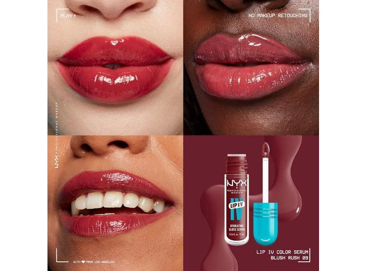 NYX LIP IV TINTE LABIAL BRILLANTE 12H BLUSH RUSH - 3
