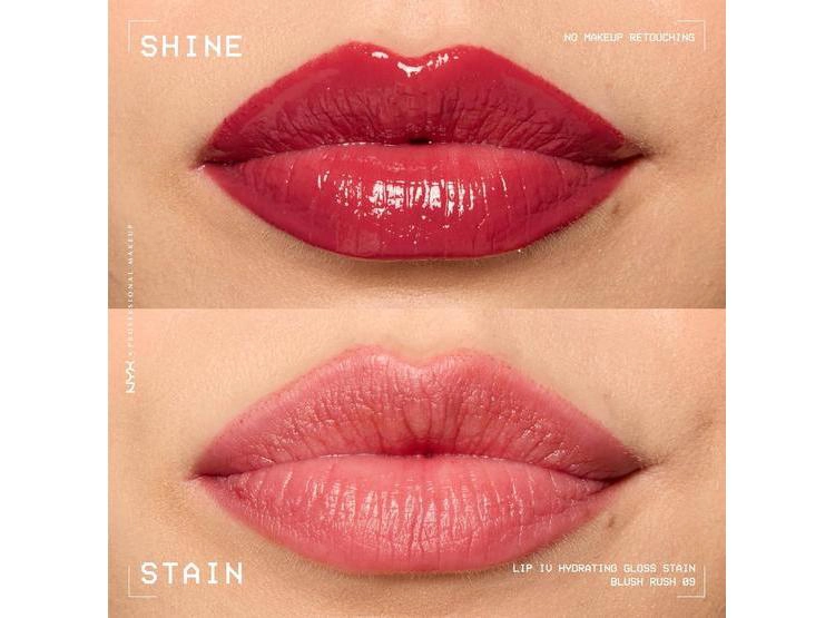 NYX LIP IV TINTE LABIAL BRILLANTE 12H BLUSH RUSH - 5