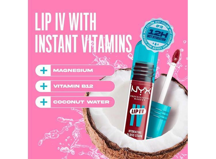 NYX LIP IV TINTE LABIAL BRILLANTE 12H BLUSH RUSH - 6