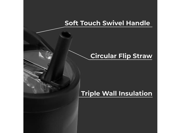 HYDROJUG SPORT BOTELLA DE ACERO INOXIDABLE CON POPOTE, AISLADA AL VACÍO, A PRUEBA DE FUGAS, DISEÑO ERGONÓMICO Y DURADERA - 2