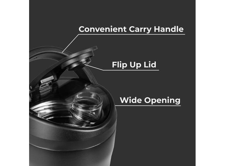 HYDROJUG COCTELERA PREMIUM AISLADA DE ACERO INOXIDABLE, A PRUEBA DE FUGAS CON REJILLA SILENCIOSA PARA FITNESS Y DEPORTES - 2