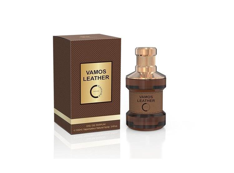 VAMOS LEATHER EAU DE PARFUM PARA HOMBRES, ELEGANCIA EN CADA NOTA, CON 100ML DE FRAGANCIA AMADERADA - 1