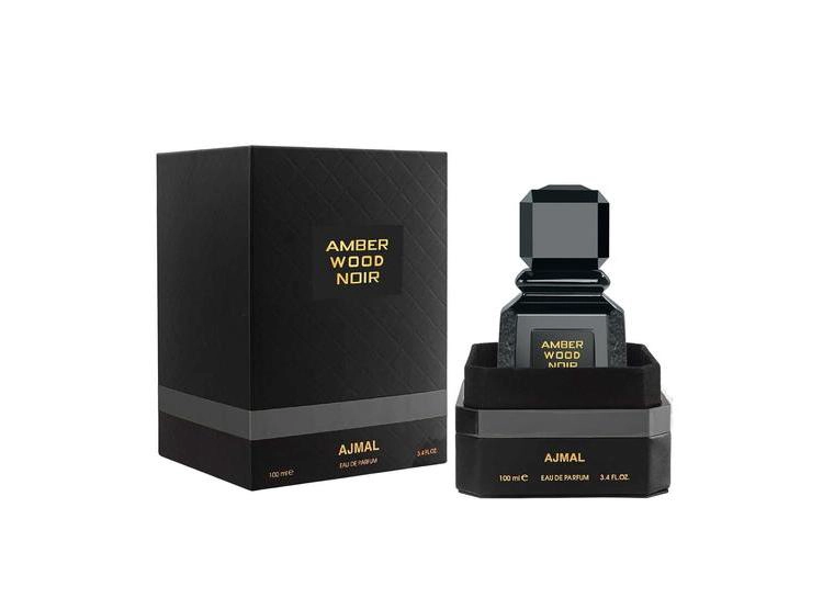 AJMAL AMBER WOOD NOIR PARA HOMBRES Y MUJERES, FRAGANCIA CÍTRICA DE LARGA DURACIÓN, HECHO EN DUBÁI - 1