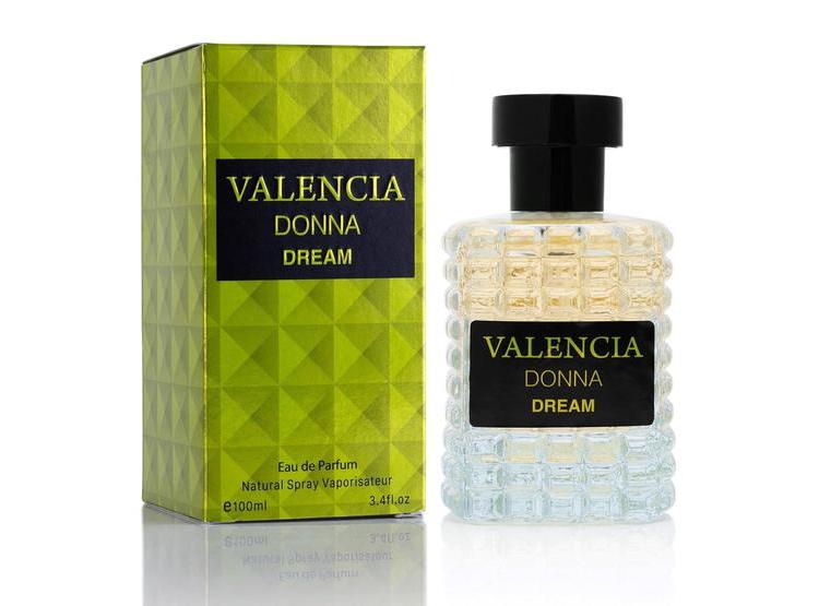 VALENCIA DONNA DREAM EAU DE PARFUM MUJER, FRAGANCIA FLORAL CÍTRICA NOTAS DE LICHI, BERGAMOTA, ROSA TURCA Y ALMIZCLE - 1