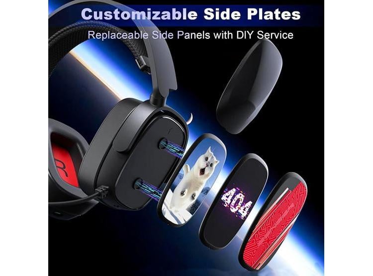 AURICULARES SENZER X100 INALÁMBRICOS PARA JUEGOS CON MICRÓFONO, SONIDO ESTÉREO Y COMODIDAD - 4