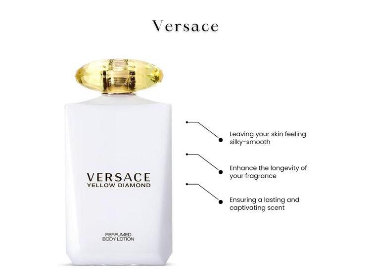 VERSACE LOCIÓN CORPORAL DIAMANTE AMARILLO, 200ML. AROMA FLORAL, HIDRATACIÓN Y LUMINOSIDAD PARA LA PIEL - 2