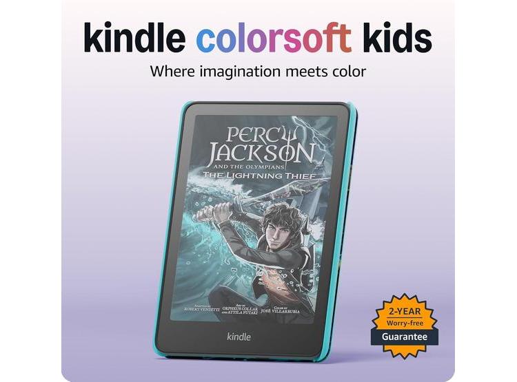 AMAZON KINDLE COLORSOFT KIDS DE 16 GB, PRIMER KINDLE PARA NIÑOS, CON FUNDA FANTASY RIVER Y ACCESO A AMAZON KIDS+ - 1