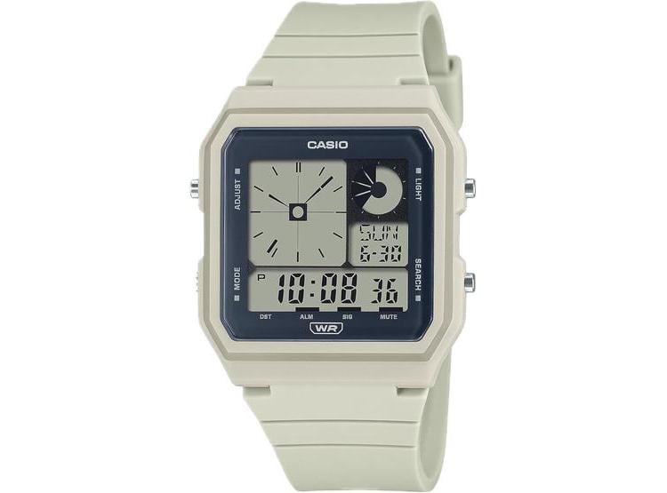 RELOJ DIGITAL CASIO POP CON CORREA DE RESINA RENOVABLE, LUZ LED Y ALARMA DIARIA, RESISTENTE AL AGUA - 1
