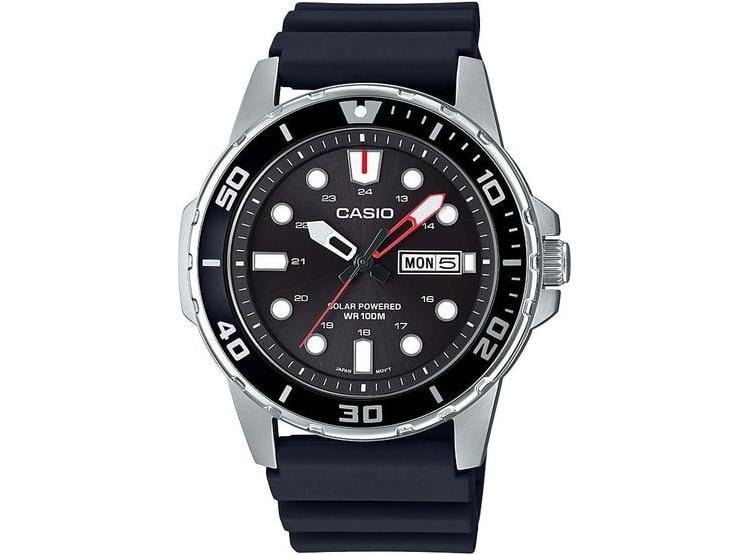 CASIO MTPS110 SERIE, RELOJ UNISEX ANÁLOGO CON ESTILO DE BUCEO, RESISTENTE AL AGUA Y ENERGÍA SOLAR - 1