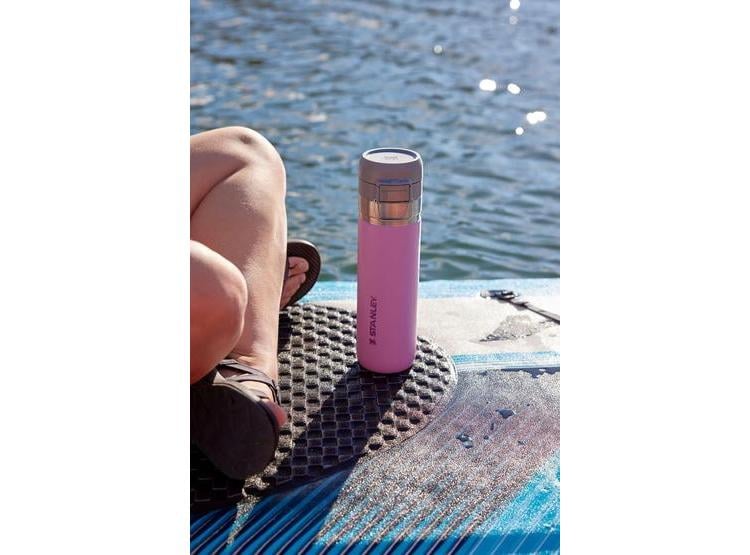 STANLEY QUICK FLIP GO, BOTELLA DE AGUA CON TAPA DE BOTÓN, A PRUEBA DE FUGAS, ACERO INOXIDABLE, SIN BPA, NIEBLA - 6