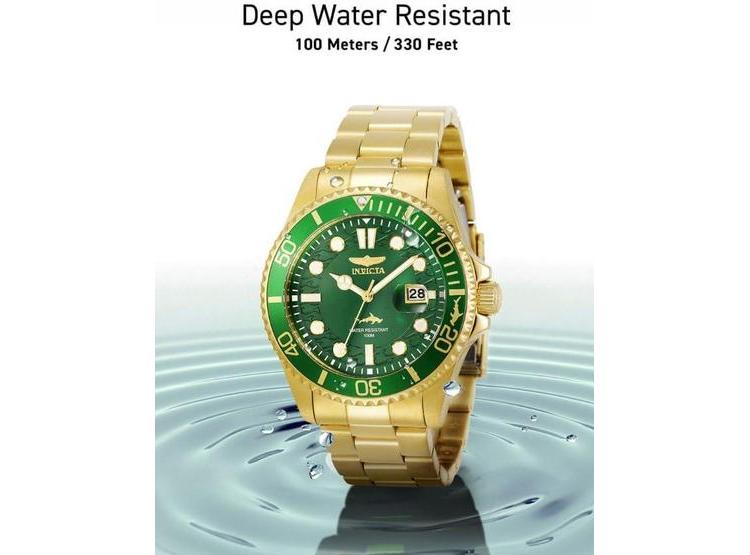 INVICTA RELOJ PRO DIVER, CUARZO PARA HOMBRE DORADO, CON DISEÑO EFICIENTE PARA BUCEO - 4