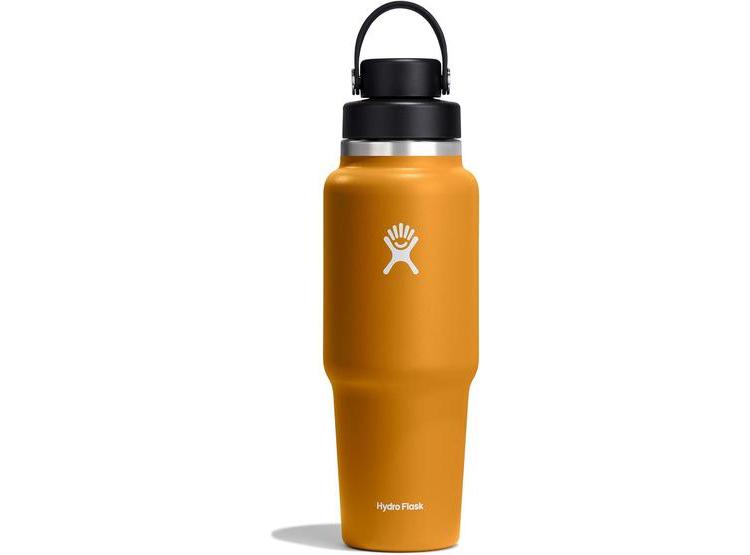 HYDRO FLASK BOTELLA DE VIAJE CON TAPA FLEXIBLE, AISLANTE DE DOBLE PARED, COLOR FOSSIL BROWN - 1