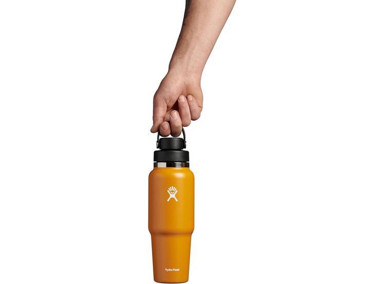 HYDRO FLASK BOTELLA DE VIAJE CON TAPA FLEXIBLE, AISLANTE DE DOBLE PARED, COLOR FOSSIL BROWN - 4