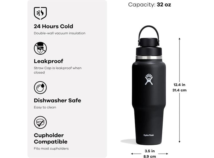 BOTELLA HYDRO FLASK CON TAPA FLEX CHUG Y AISLAMIENTO AL VACÍO, MANTIENE BEBIDAS FRÍAS POR 24H, COLOR VERDE ALOE - 2