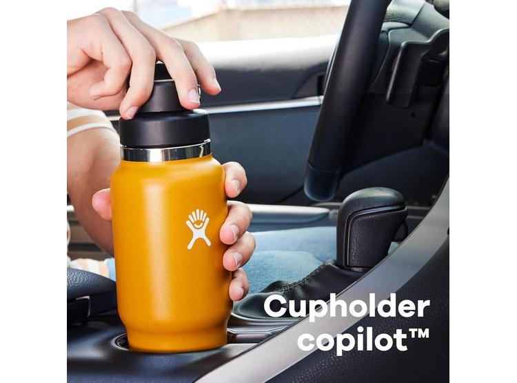 BOTELLA HYDRO FLASK CON TAPA FLEX CHUG Y AISLAMIENTO AL VACÍO, MANTIENE BEBIDAS FRÍAS POR 24H, COLOR VERDE ALOE - 4