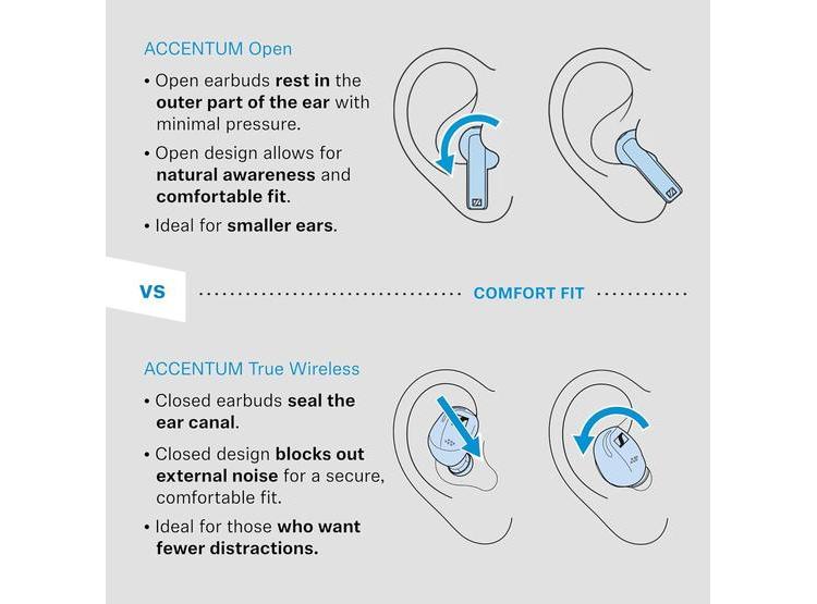 AURICULARES INALÁMBRICOS SENNHEISER ACCENTUM MODELO 700446 28 HORAS - 3