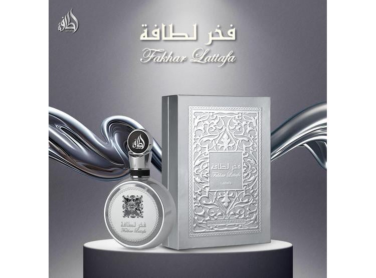 LATTAFA FAKHAR PLATIN EAU DE PARFUM MASCULINO, FRAGANCIA PICANTE AMADERADA CON BERGAMOTA, JENGIBRE Y SÁNDALO - 2