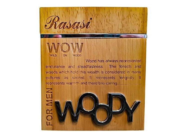 RASASI WOW WOODY PARA HOMBRE EDP - EAU DE PARFUM, AROMAS AFRUTADOS CON NOTAS DE POMELO, MANDARINA Y ALMIZCLE - 1