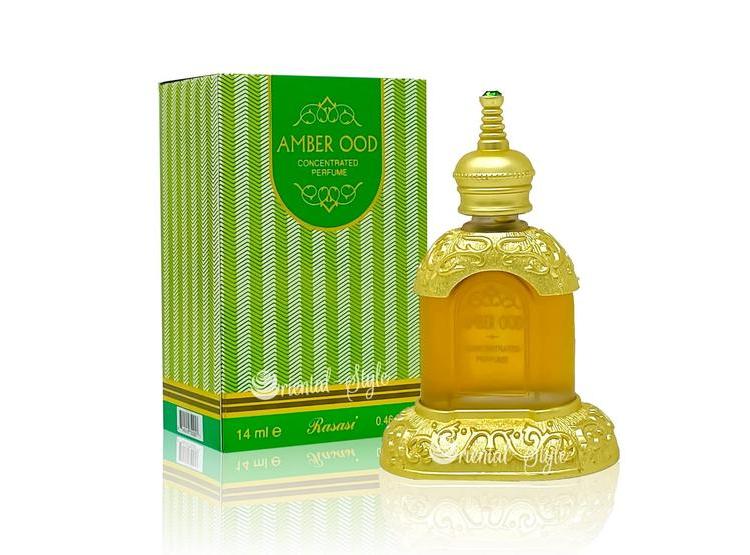 RASASI AMBER OUD UNISEX ACEITE DE PERFUME CONCENTRADO CON ROSA, ÁMBAR, OUDH Y ALMIZCLE, PACK 3 - 1