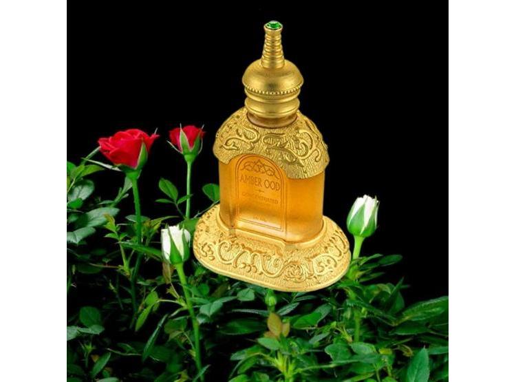 RASASI AMBER OUD UNISEX ACEITE DE PERFUME CONCENTRADO CON ROSA, ÁMBAR, OUDH Y ALMIZCLE, PACK 3 - 5