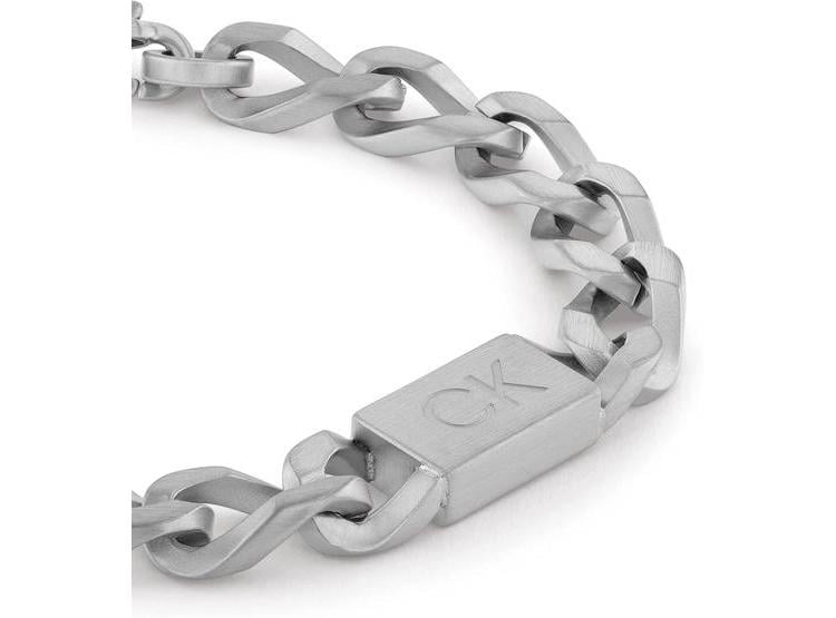 PULSERA DE ESLABONES CALVIN KLEIN PARA HOMBRE, DISEÑO MODERNO, CIERRE SEGURO DE LANGOSTA - 2