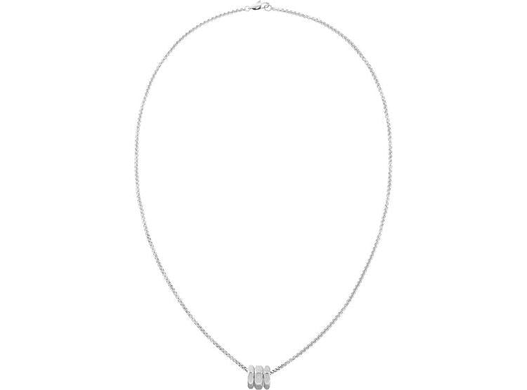 CALVIN KLEIN COLLAR PERNO ACERO INOXIDABLE HOMBRE, ESTILO MODERNO, HERRAJES HEXAGONALES, COLOR PLATA - 1