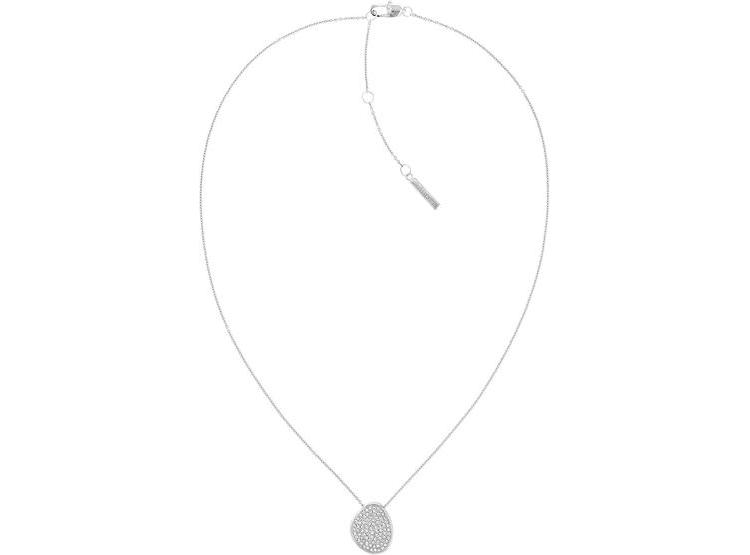 COLLAR DE ACERO INOXIDABLE CALVIN KLEIN CON CRISTALES Y DISEÑO REVERSIBLE DE DOBLE CARA - 1