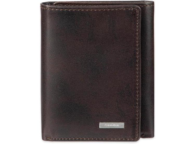 BILLETERA CALVIN KLEIN DE CUERO CON PROTECCIÓN RFID Y LLAVERO PARA HOMBRES, ELEGANTE Y FUNCIONAL - 1