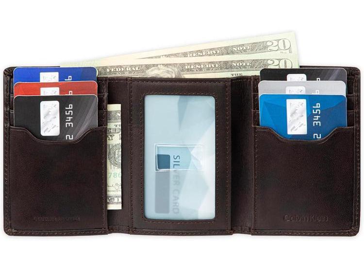 BILLETERA CALVIN KLEIN DE CUERO CON PROTECCIÓN RFID Y LLAVERO PARA HOMBRES, ELEGANTE Y FUNCIONAL - 5