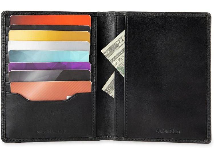 SET DE BILLETERA Y ESTUCHE PARA TARJETAS CALVIN KLEIN PARA HOMBRES, CON ETIQUETA DE EQUIPAJE PARA AIRTAG - 4