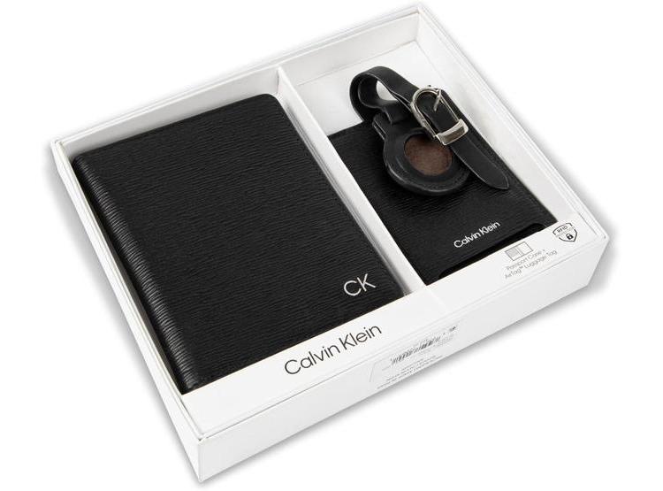 SET DE BILLETERA Y ESTUCHE PARA TARJETAS CALVIN KLEIN PARA HOMBRES, CON ETIQUETA DE EQUIPAJE PARA AIRTAG - 6