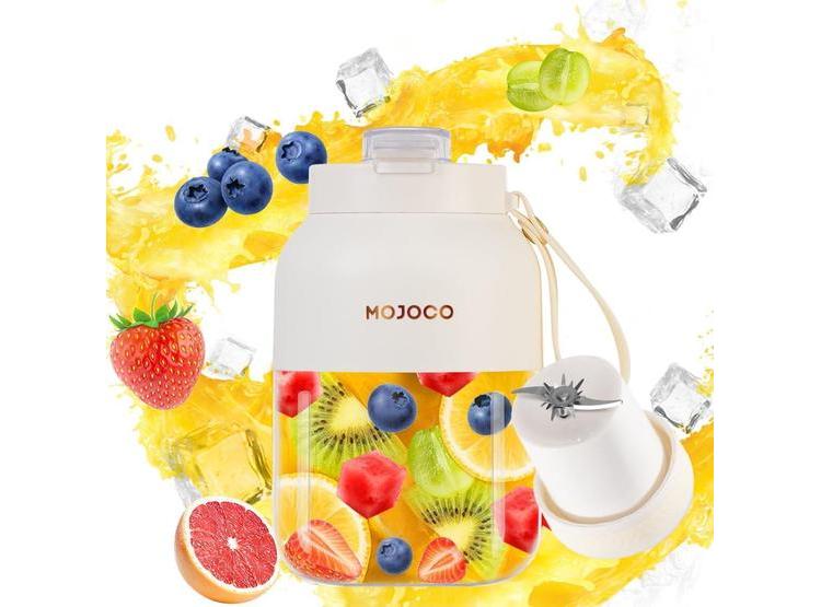 MOJOCO LICUADORA PORTÁTIL PARA BATIDOS, RECARGABLE E INALÁMBRICA CON CUCHILLA DE ACERO INOXIDABLE PARA OFICINA Y GIMNASIO - 1