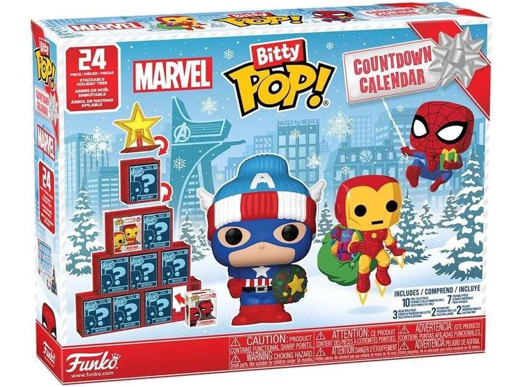CALENDARIO FUNKO POP BITTY MARVEL - 24 DÍAS DE MINI FIGURAS COLECCIONABLES, IDEAL PARA REGALOS Y SORPRESAS - 1