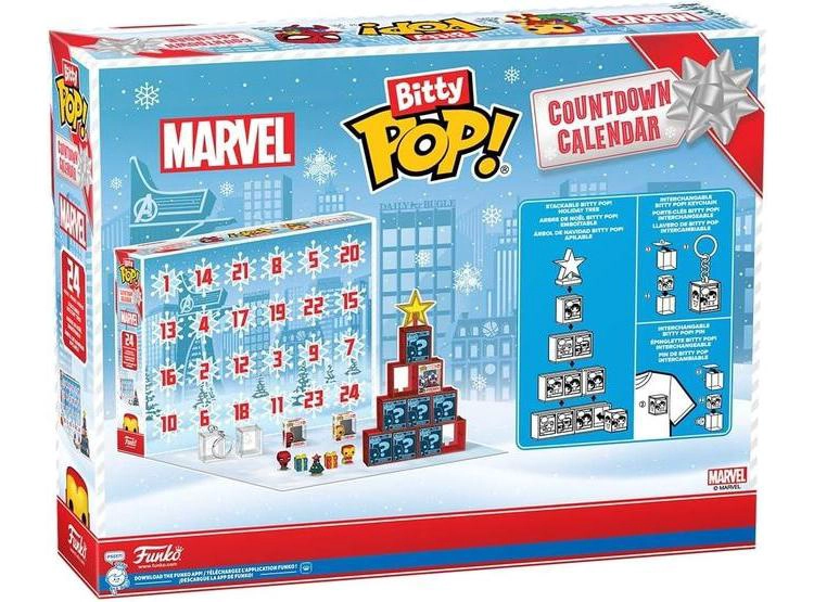 CALENDARIO FUNKO POP BITTY MARVEL - 24 DÍAS DE MINI FIGURAS COLECCIONABLES, IDEAL PARA REGALOS Y SORPRESAS - 2