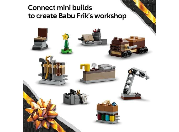 CALENDARIO DE ADVIENTO LEGO STAR WARS 2025 CON 24 SORPRESAS PARA NIÑOS DE 6 AÑOS, INCLUYE MINIFIGURAS C-3PO Y BB-8 - 4
