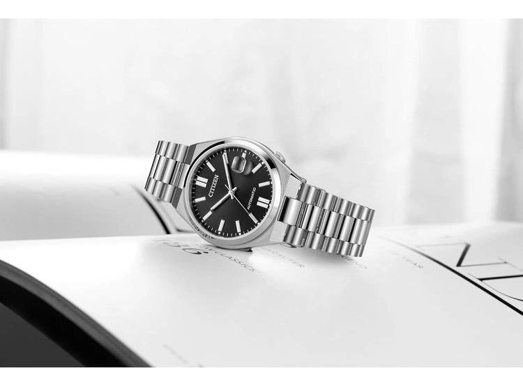 CITIZEN RELOJ SPORT TSUYOSA AUTOMÁTICO CON PULSERA Y CAJA DE ACERO INOXIDABLE PLATEADO, RESISTENTE AL AGUA - 3