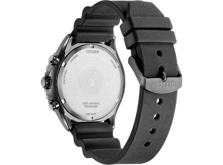 CITIZEN ECO-DRIVE WEEKENDER SPORT CASUAL, RELOJ CRONÓGRAFO DE ACERO INOXIDABLE CON CORREA DE POLIURETANO, ESFERA AZUL - 2