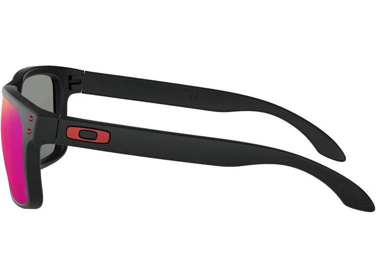 GAFAS DE SOL OAKLEY HOLBROOK NEGRAS, LENTE IRIDIO ROJO, INCLUYE KIT DE LIMPIEZA Y MICROBOLSA - 3