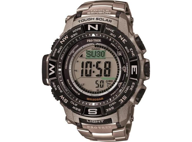 CASIO PRO TREK: RELOJ DIGITAL SOLAR CON BRÚJULA, ALTÍMETRO, BARÓMETRO Y RESISTENCIA AL AGUA DE HASTA 200 METROS - 1