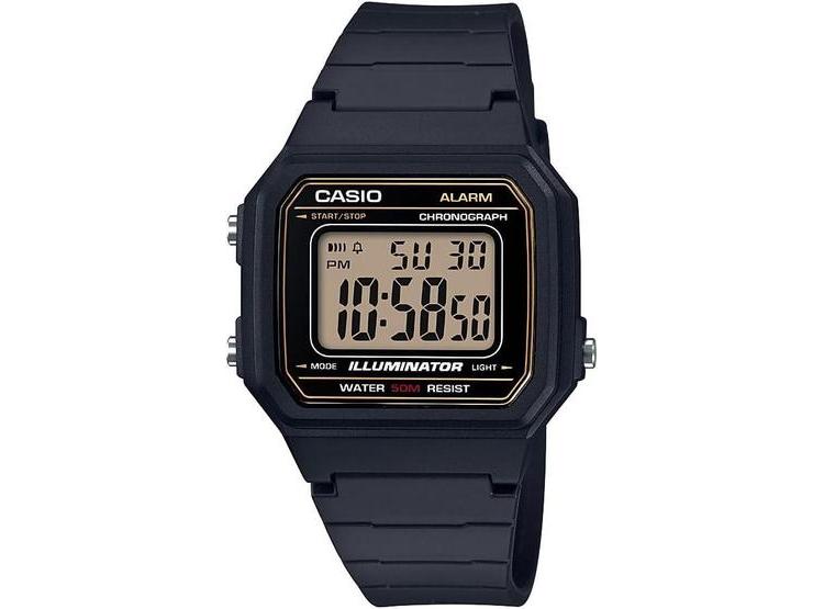 RELOJ DIGITAL CASIO W217H, RESISTENTE AL AGUA, CON CRONÓMETRO, LUZ LED Y BATERÍA DE LARGA DURACIÓN - 1