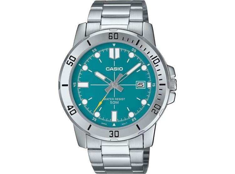 CASIO MTP-VD01D-3E2V RELOJ CASUAL Y DEPORTIVO PARA HOMBRE CON ESFERA JADE Y CIERRE PLEGABLE - 1