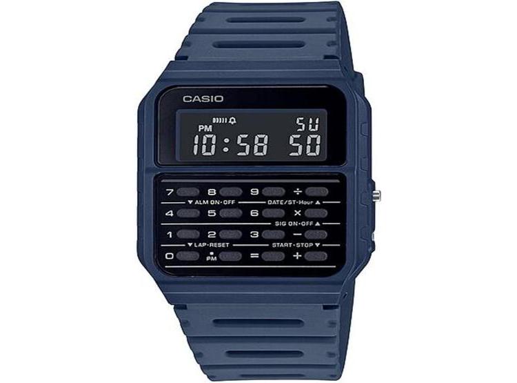 CASIO CA-53WF-2B RELOJ DIGITAL PARA HOMBRE CON CALCULADORA, RETRO Y MODERNO, CORREA AZUL RESISTENTE - 1