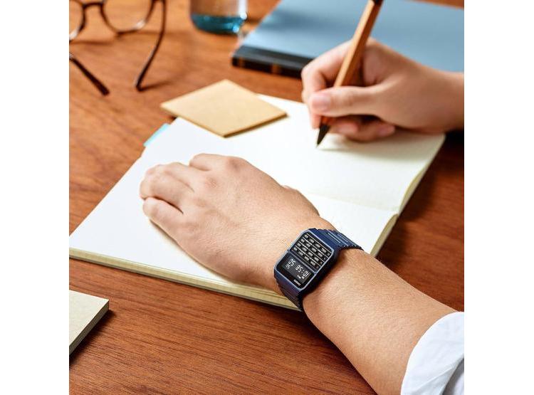CASIO CA-53WF-2B RELOJ DIGITAL PARA HOMBRE CON CALCULADORA, RETRO Y MODERNO, CORREA AZUL RESISTENTE - 2