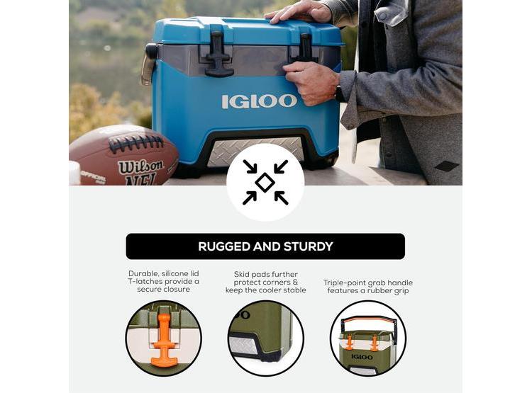 ENFRIADOR IGLOO BMX CON CARCASA AISLANTE, CIERRE SEGURO Y MANGO REFORZADO. IDEAL PARA ACTIVIDADES AL AIRE LIBRE - 3