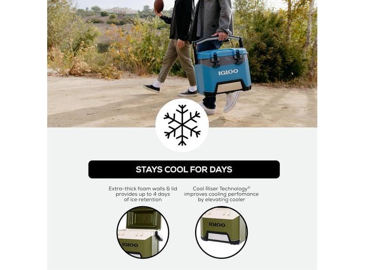 ENFRIADOR IGLOO BMX CON CARCASA AISLANTE, CIERRE SEGURO Y MANGO REFORZADO. IDEAL PARA ACTIVIDADES AL AIRE LIBRE - 4