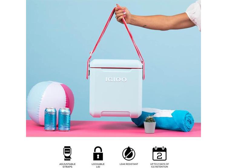 ENFRIADOR IGLOO CON CORREA AJUSTABLE PARA TRANSPORTE FÁCIL Y AISLAMIENTO MAXCOLD, RETENCIÓN DE HIELO POR DOS DÍAS - 6