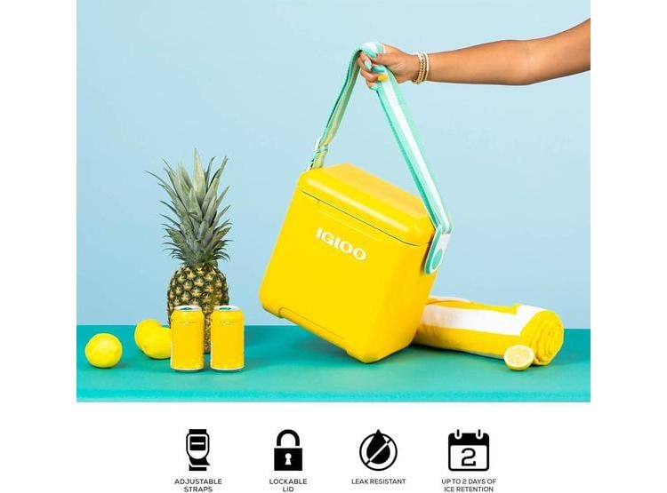 IGLOO TAG ALONG TOO ENFRIADOR DE PICNIC AISLANTE CON CORREA Y CAPACIDAD DE 11 CUARTOS - 4