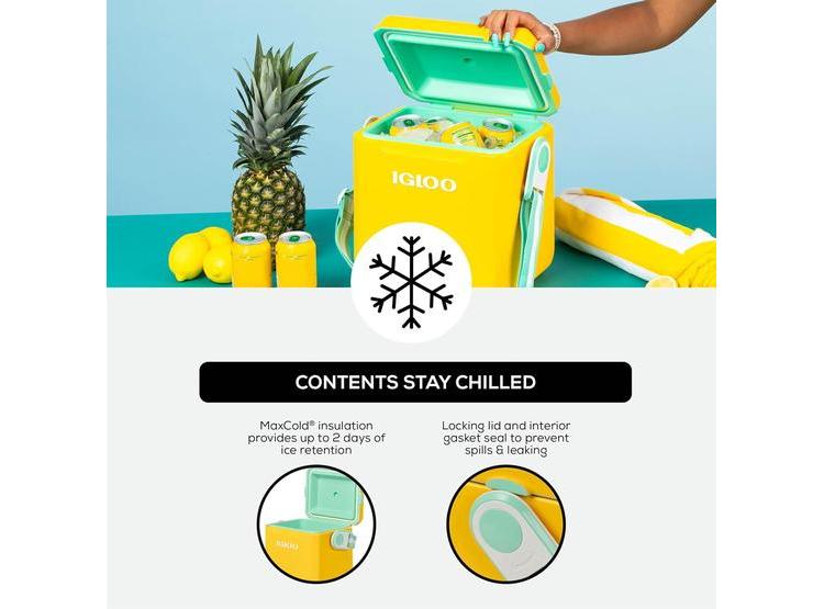 IGLOO TAG ALONG TOO ENFRIADOR DE PICNIC AISLANTE CON CORREA Y CAPACIDAD DE 11 CUARTOS - 6