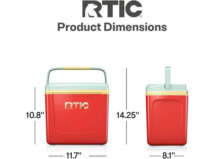 RTIC HIELERA PERSONAL COMPACTA Y PORTÁTIL PARA ALIMENTOS Y BEBIDAS, IDEAL PARA EXTERIORES COMO PICNIC Y CAMPING - 4